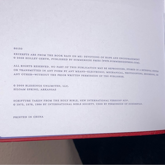 Rain on Me Planner Religious Journal Blessing Unlimited - Picture 10 of 13